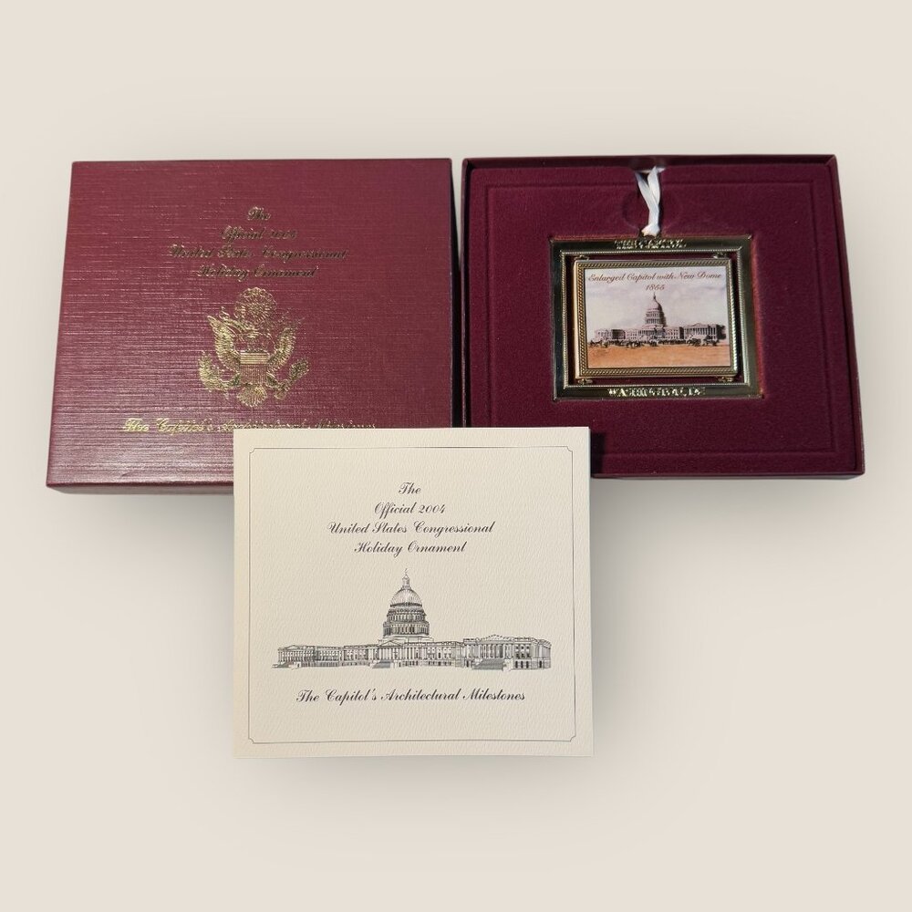 Official 2004 US Congressional Holiday Ornament Architectural Milestones